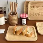 Anti-Scalding Cartoon Bread Tray Insulated Dessert Serving Board Tableware