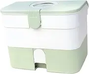 Ipetboom Medicine Storage Organizer Box Aid Box for Home Travel Durable Multi Layer Medical Storage Container with Ergonomic Easy Access to Medicines