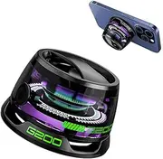 Multifunctional Magnetic Bluetooth Speaker Portable Wireless Speaker with Dynamic Multi-Color RGB Lights, Waterproof Design and Strong Magnetic Base for Outdoor Travel, Camping, and Home Use
