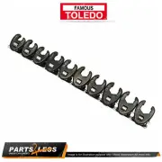 Toledo 10Pc of Crowfoot Wrench Set Flared 3/8" Square Drive Metric 10 - 19mm