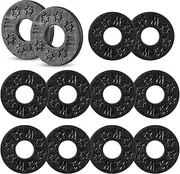 Slzhds Guitar Strap Locks, 12 Pcs Rubber Blocks for Guitar, Guitar Rubber Block, Guitar Strap Rubber Block Strap Safety Cushion Gasket, Guitar Strap Locks Silicone Strap Locks Rubber Blocks
