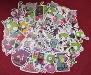 50pc. INVADER ZIM WATERPROOF VINYL STICKERS/DECALS