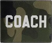 [Coach] Men's 3-in-1 Wallet with Camo Print Graphic Billfold, One Size, Camo, One Size
