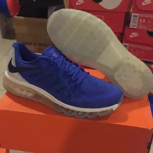 nike air max 2015 大氣墊360 果凍底 藍 白