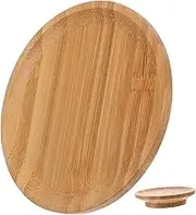 Alipis Wine Glass Topper Cover Mini Serving Plate for Snacks Treats Splash Charcuterie Board for Home Bar Use Fit for Wine Glasses