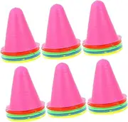 VICASKY 30Pcs Colorful Agility Cones for Sports Training for Roller Skating Soccer and Obstacle Courses Durable and Stable Design for Outdoor Use Enhance Flexibility