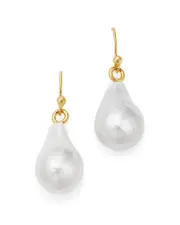 Bloomingdale's Fine Collection Baroque Cultured Freshwater Pearl Drop Earrings in 14K Yellow Gold