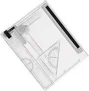 CIYODO 1 Set Portable Drawing Board Tool Set Lightweight Architectural Drafting Supply with Complete Drawing Kit High Precision Rulers for Outdoor Sketching and Travel
