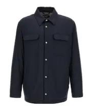 Kiton Long-Sleeved Buttoned Down Jacket IT52,IT56,IT54 Blue