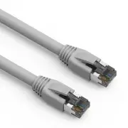 7Ft CAT8 S/FTP Ethernet Network Cable Gray 24AWG