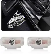 2PCS LED Car Door Logo Lights Compatible with Armada 2017-2022 Courtesy Projector Laser Welcome Light Puddle Lights Ghost Shadow Light Kit Car Accessories (Track)
