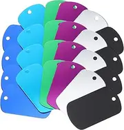 ROMISBABA 24Pcs Blank Pet Identity Tags Alloy Dog Cat Tags for Personalization Lightweight Durable Pet Id Labels for Dogs Cats Rabbits Pets