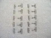(10) SETS VINTAGE RHINESTONE & SILVERTONE ~ 5 STRAND HOOK CLASPS