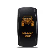 Rocker Switch for Jeep Wrangler JK Off-Road Lights Symbol - Amber LED