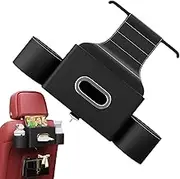 Car Backseat Organizer, Automotive Backseat Storage Mount, Multifunctional Cars Seat Back Holder, Sturdy Water Resistant Suitable for Phone Cup Keys Bottle, Car Interior Accessories/2645 (Color : Bla