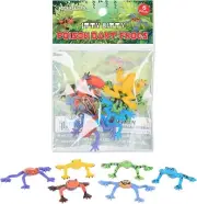 Itty Bitty Poison Dart Frogs (Bag of 6) Miniature Toy Figurines - Archie McPhee