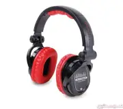 DJ Tech eDJ-500 Red Headphones w/1/4-inch adapter & 1/8-inch adapter