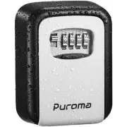 Puroma Security Key Lock Box, 4-Digit Combination Waterproof Safe Storage Loc...