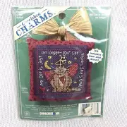 My Cat Is An Angel Dimensions Cherished Charms Cross Stitch 5" Mini Pillow Kit