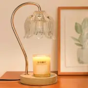 Electric Candle Warmer Lamp With Timer Dimmer Lotus Flower New