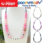 Personalized Name Jewellery Sensory Chew Necklace Autism ADHD Nail Biting