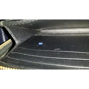 (降價)PRADA Saffiano Metel 1M0506 經典款黑色拉鍊長夾 附保卡盒子