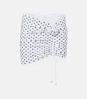 [Bananhot] Bananhot Stefani polka-dot ruched miniskirt AU 8 white