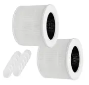 2x Smoke Remover HEPA Carbon Filter Set for Air Purifier Levoit Core Mini-RF