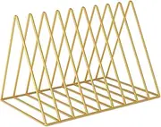 PLAFOPE Triangle Vinyl Record Holder CD Storage Rack for Desk Organizer for Office Home School Neat Triangle File Folder Display for Music Document Storage