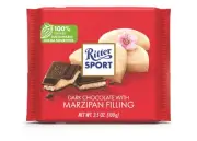 Ritter Sport Chocolate Bar Marzipan Bitter-Sweet 3.5 oz (Pack of 12)