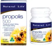 Natural Life Propolis 500mg Capsules 60 Caps