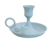 LVD Snail Iron Taper/Stick Stand Candle Holder Home/Room Tabletop Decor Blue