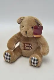 Burberry NEW! Vintage Beige Nova Check Plush Teddy Bear