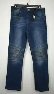 Xray Jeans Junior Boy Straight Leg Stretch Comfort Fit Knee Patch Denim Jeans 18