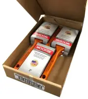 Wooster Brush J4102 Super/Pro Badger 3 inch Flat Sash Paint Brush - Pack of 6