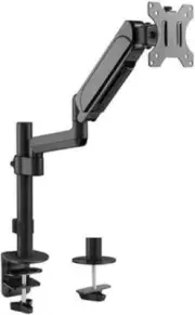 Single Monitor Pole-Mounted Gas Spring Monitor Arm Fit Most 17" - 32" Montors