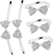 [MOBUTOFU] Pcs Sequin Bow Ties for Boys Sparkly Party Bow Ties for Performance Daily Wear