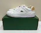 Lacoste Deviation 1121 White Tan Brown Shoes Sneakers Mens Size US 9 (UK8) ✅