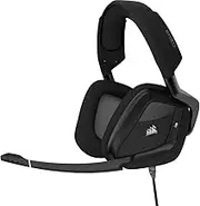 Corsair VOID ELITE RGB USB Gaming Headset (7.1 Surround Sound, Optimised Omnidirection Microphone, Customisable RGB Lighting, Microfibre Mesh Fabric Earpads, Aluminium Construction) - Black