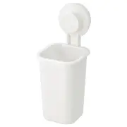 TISKEN Toothbrush holder with suction cup, white