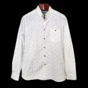 NWT Ted Baker London White Long-Sleeve Button Down Monkey Print Shirt - Size XL