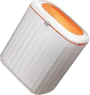 Zerodeko Touchless Trash Can for Kitchen Wall-Mounted Hanging Dustbin 8l Compost Bin Plastic Slide Open Lid Save Effort Adhesive Hooks