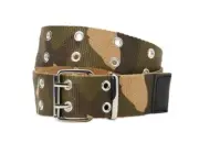 Wonder Nation Boys Camo Canvas Grommet Belt Size L 41" Length New