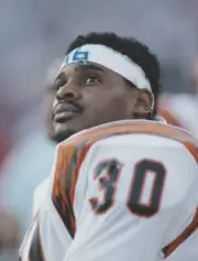 Ickey Woods Fullback Cincinnati Bengals during the National Footba- Old Photo