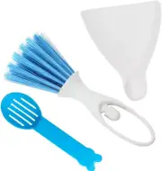 3 Pack Hamster Dustpan and Broom Set Mini Guinea Pig White Dancer Design Besom C