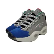 Reebok Classics Question Mid Shoes Men's Sneaker Grey/Blue Multi Sz GZ7283 NEW!