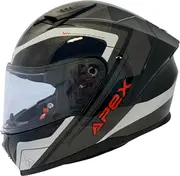 Apex FI100 Valencia, full face helmet , color: Black/Grey/White/Red , size: XL