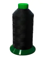 Serabond UVR Black Bonded Polyester Upholstery Thread - T-90 Indoor/Outdoor U...