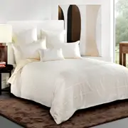 Bianca Balmain Cream Quilt Cover Set (Queen, King)