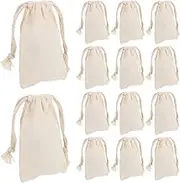 Alipis 50pcs Drawstring Bag Drawstring Storage Supply Tea Party Drawstring Bag Drawstring Pouch Small Drawstring Bags Mini Mesh Bags Jewelry Bags Small Candy Bags Fabric Beige